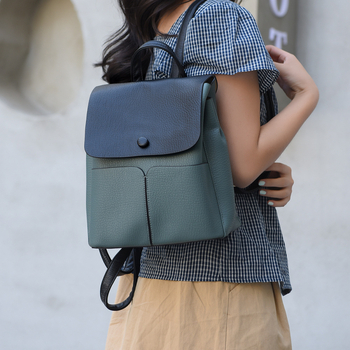 Ženski ruksak od PU materijala, gradski stil, zatvarač, poliester podstava, unutarnji džep sa zatvaračem i džep za mobitel