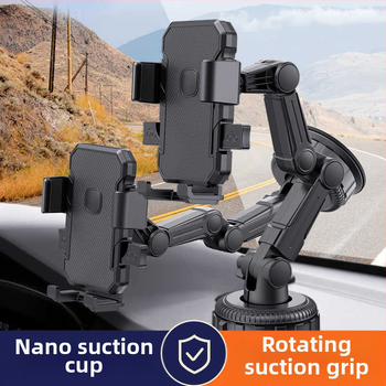 Универсален държач за телефон и навигация за автомобил с вакуумна основа за табло — Yiyi