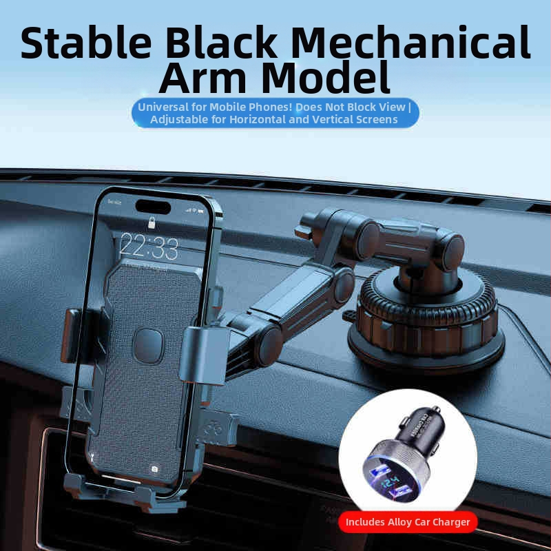 Универсален държач за телефон и навигация за автомобил с вакуумна основа за табло — Yiyi