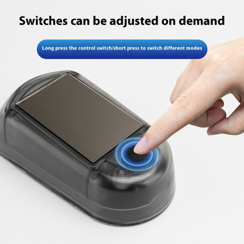 Ηλιακό προειδοποιητικό φως οροφής αυτοκινήτου (μοντέλο 10, ABS, 3.7V, 1.5A, 0.2W)