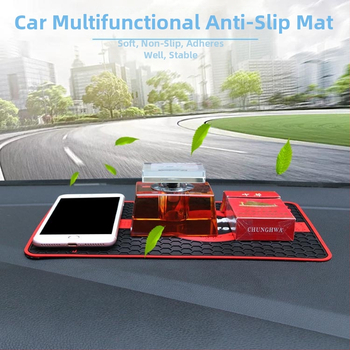 Κυψελοειδές αντιολισθητικό μαξιλάρι ταμπλό αυτοκινήτου, PVC, προσαρμογή επεξεργασίας, εκτυπωμένο λογότυπο