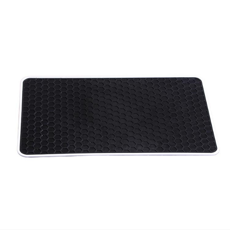 Hexagonāla raksta automašīnas paneļa pretslīdēšanas paliktnis, PVC, pielāgota apstrāde, drukāts logo