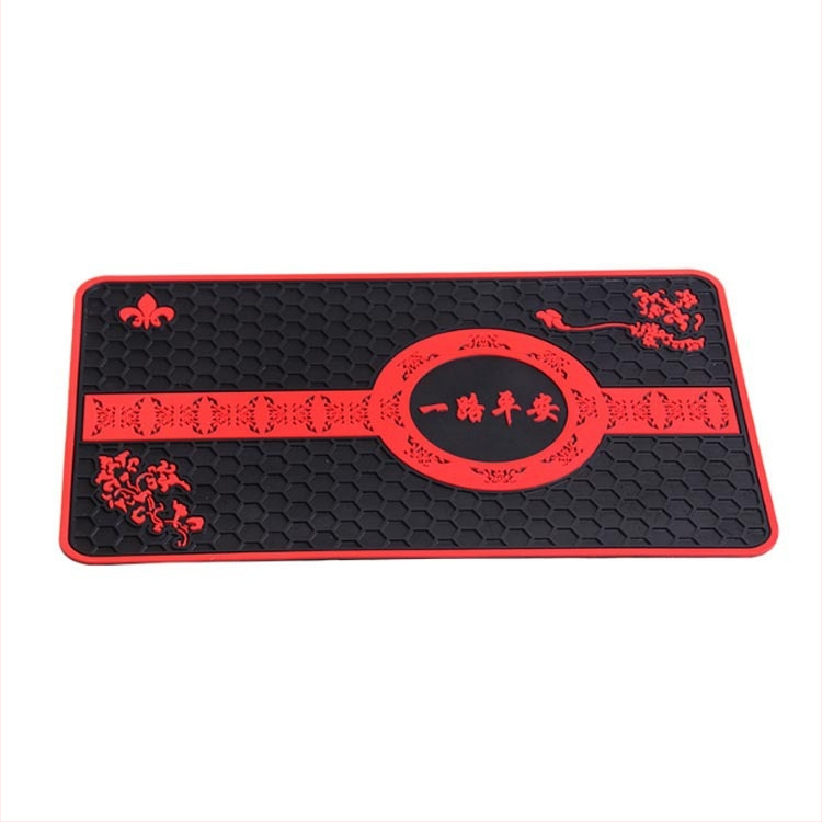 Hexagonāla raksta automašīnas paneļa pretslīdēšanas paliktnis, PVC, pielāgota apstrāde, drukāts logo