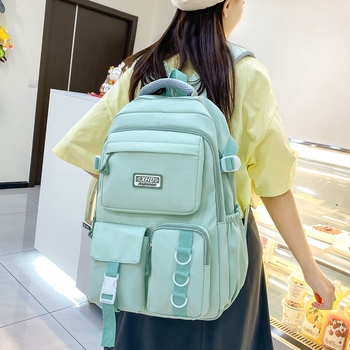 Unisex školský ruksak s objemom 20–35 l, nepremokavá nylonová konštrukcia, vhodný pre 15-palcový notebook, popruhy s vzduchovým vankúšom