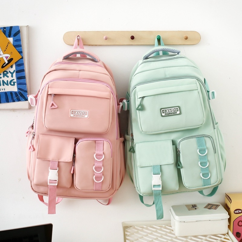 Unisex školský ruksak s objemom 20–35 l, nepremokavá nylonová konštrukcia, vhodný pre 15-palcový notebook, popruhy s vzduchovým vankúšom
