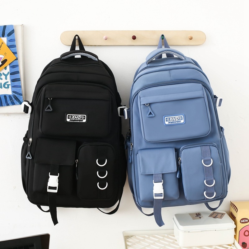 Unisex školský ruksak s objemom 20–35 l, nepremokavá nylonová konštrukcia, vhodný pre 15-palcový notebook, popruhy s vzduchovým vankúšom