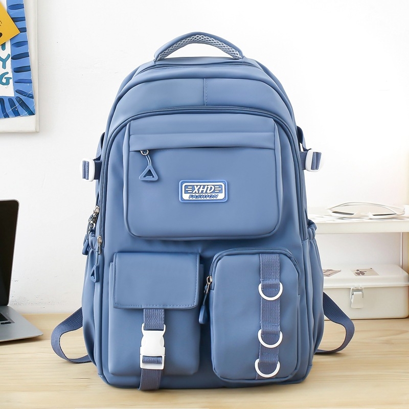 Unisex školský ruksak s objemom 20–35 l, nepremokavá nylonová konštrukcia, vhodný pre 15-palcový notebook, popruhy s vzduchovým vankúšom
