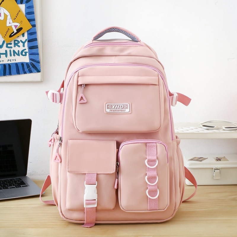 Unisex školský ruksak s objemom 20–35 l, nepremokavá nylonová konštrukcia, vhodný pre 15-palcový notebook, popruhy s vzduchovým vankúšom