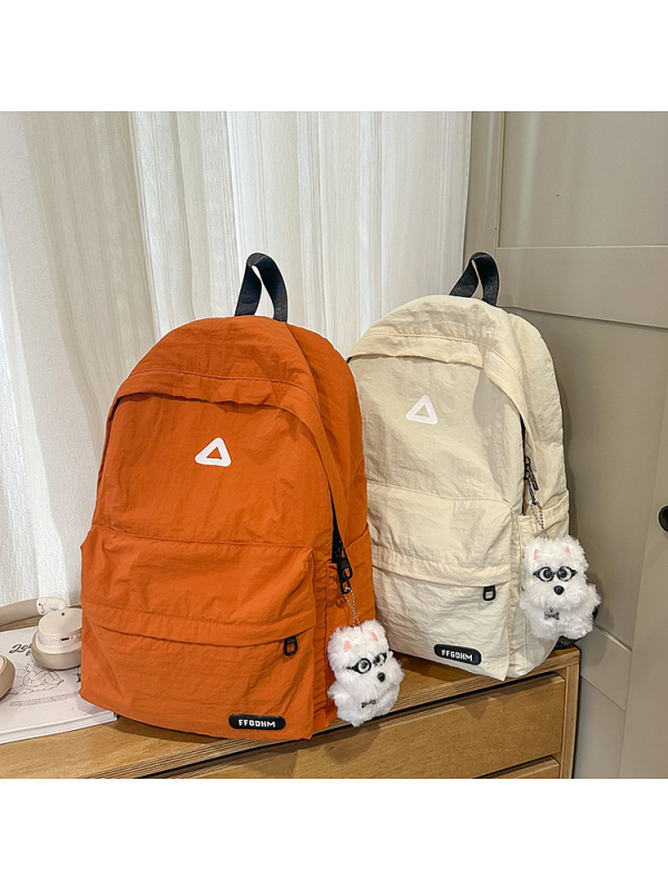 Nylonový batoh na voľný čas, unisex, mestský štýl, vzor písmen, kapacita 20–35 L, zakrivený ramenný popruh