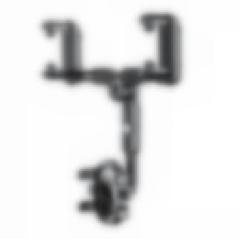 Αναδιπλούμενη και εκτεινόμενη στήριξη τηλεφώνου αυτοκινήτου για καθρέπτη οπισθοπορείας με περιστρεφόμενη κεφαλή, snap-on εγκατάσταση, AR πλοήγηση και καταγραφή ταξιδιού