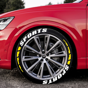 Sports+ riepu uzrakstu komplekts ar secīgiem lāpām – Zīmols pelly piggy; Materiāls: PVC soft glue; Izcelsme: Fuzhou, Fujian; Modelis: Sports+ sequential blade; Mērķis riepu dekorēšana.
