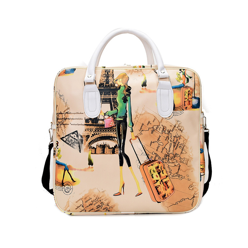 Пътна чанта в корейски стил, водоустойчива, капацитет 20–35 л, PU материал, градски минимализъм, полиестерна подплата