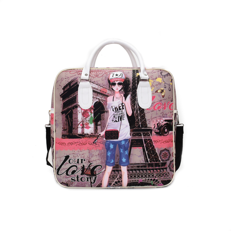 Пътна чанта в корейски стил, водоустойчива, капацитет 20–35 л, PU материал, градски минимализъм, полиестерна подплата