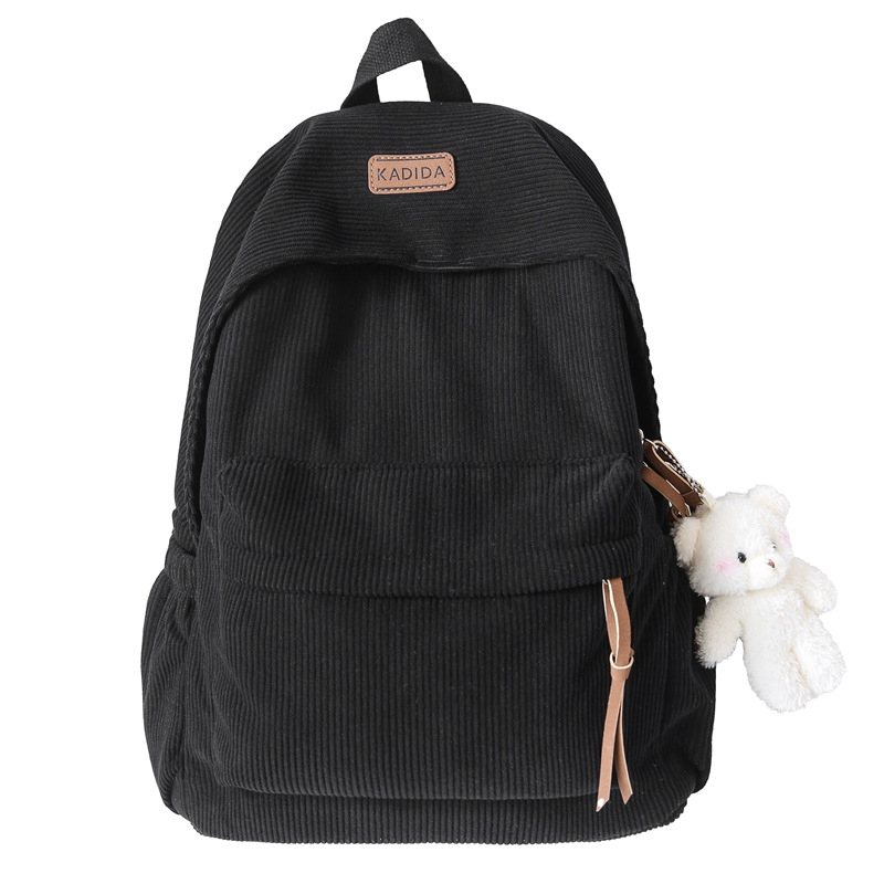 Dámsky batoh v kórejskom štýle, jednoduchý a štýlový pre študentky, nylon, objem 20–35 L, priedušný, vhodný pre 14-palcový notebook, zakrivené ramenné popruhy
