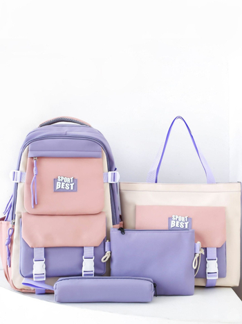 Školský batoh, ľahký, znižujúci záťaž, objem 56–75 L, nylon, unisex, vhodný pre 13-palcový notebook, voľnočasové cestovanie