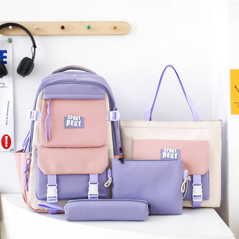 Školský batoh, ľahký, znižujúci záťaž, objem 56–75 L, nylon, unisex, vhodný pre 13-palcový notebook, voľnočasové cestovanie