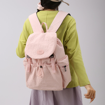 Unisex νάιλον σακίδιο για ελεύθερο χρόνο, συμβατό με 12 ιντσών λάπτοπ, χωρητικότητα κάτω από 20 λίτρα, καμπύλοι ιμάντες ώμου