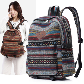 Σακίδιο ριγέ σε street-trend στυλ, νάιλον κατασκευή, χωρητικότητα 20–35 L