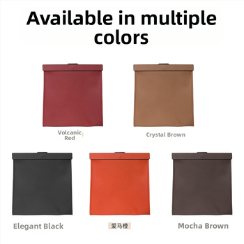 Δερμάτινη τσάντα απορριμμάτων αυτοκινήτου με τοποθέτηση στην πίσω πλάτη καθίσματος, μαγνητική στερέωση, αδιάβροχη, προσαρμόσιμη, παγκόσμια συμβατότητα