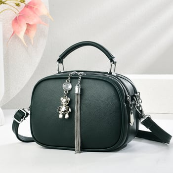 Ženska torba PU, mala kvadratnog oblika, horizontalni dizajn, zatvarač, poliester podstava, unutarnja pregrada sa zatvaračem i džepom za mobitel, dvostruka naramenica