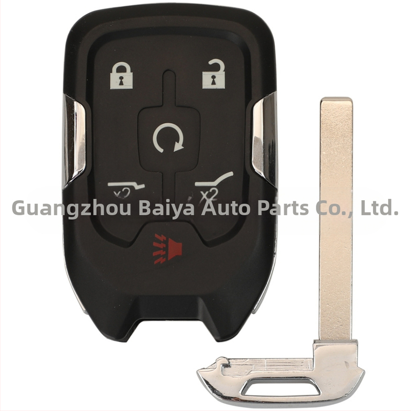 Chevrolet diaľkový kľúč so 3/4/5/6 tlačidlami, 315/433MHz HYQ1AA/EA; čepeľ: meď + plast; puzdro: plast; hmotnosť 54.3 g