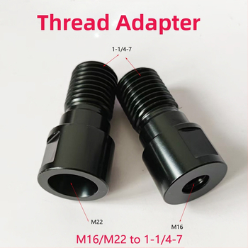 ZUXLA Адаптери за нишки за rhinestone: M22 към 1-1/4-7 и M16 към 1-1/4-7, 40Cr стомана