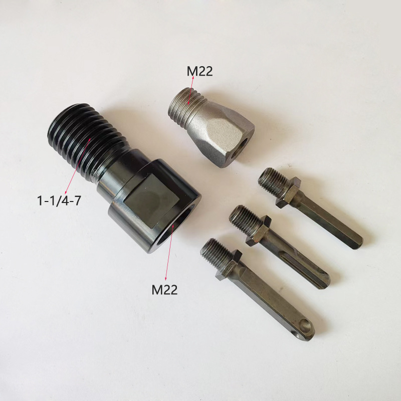 ZUXLA Адаптери за нишки за rhinestone: M22 към 1-1/4-7 и M16 към 1-1/4-7, 40Cr стомана