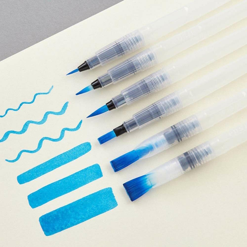 Set gouache čvrst s preklopnom prozirnom paletom u obliku fan, u kutiji, za akvarel, kapacitet 5