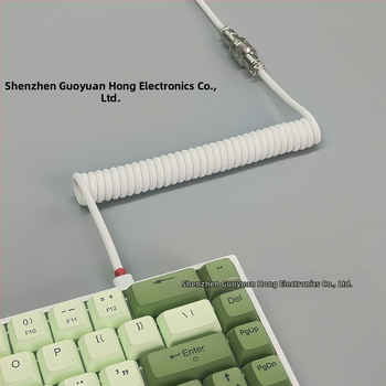 Kabl za tipkovnicu s avionijskim konektorom, spiralni bakreni vod, duljina 1.5 m, niklirano, OEM dostupno