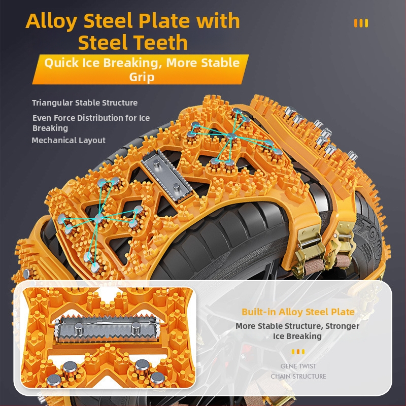 Lanturi de zăpadă pentru anvelope auto și SUV — universale, model 4030, greutate 0.7 kg, brand csxh