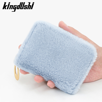 Τετράγωνο βελούδινο πορτοφόλι νομισμάτων με θήκη για κάρτες και θήκη ακουστικών, ύφασμα πολυεστέρα βελούδο, επένδυση PU, ultra-light, καθημερινή χρήση