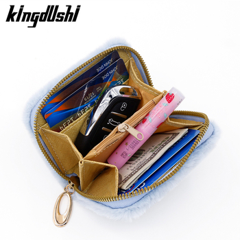 Τετράγωνο βελούδινο πορτοφόλι νομισμάτων με θήκη για κάρτες και θήκη ακουστικών, ύφασμα πολυεστέρα βελούδο, επένδυση PU, ultra-light, καθημερινή χρήση