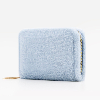 Τετράγωνο βελούδινο πορτοφόλι νομισμάτων με θήκη για κάρτες και θήκη ακουστικών, ύφασμα πολυεστέρα βελούδο, επένδυση PU, ultra-light, καθημερινή χρήση