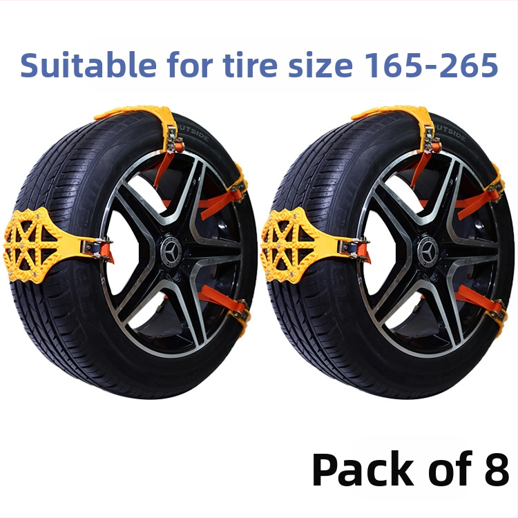 Snow Luton – Gumiabroncs anti-slip láncok Vans, autók és SUV-k számára; Anyag: gumi; Szélesség: 165–265 mm; Tömeg: 305 g/db; Testreszabható feldolgozás