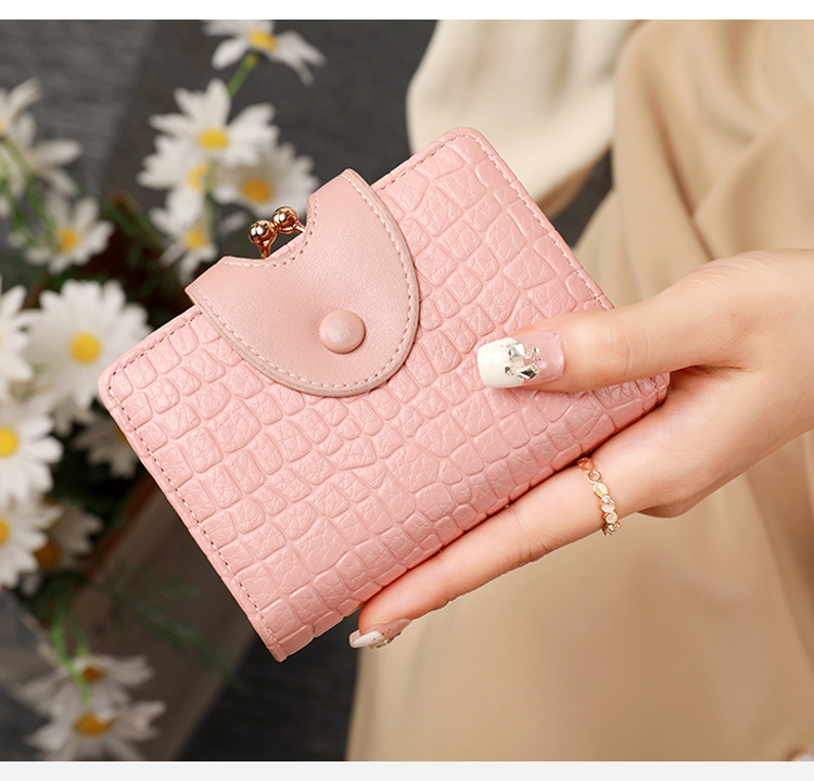 Moterų kortelių dėklas su keliais skyriais ir ID kišene, kompaktiškas PU audinys, atsparus nusidėvėjimui, miesto minimalistinis stilius