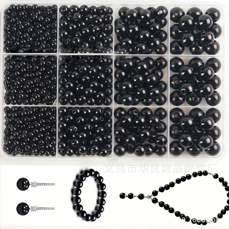 DIY šperky z korálok: náramok a náhrdelník, 1320 kusov, ABS materiál, imitácia perál, barokný štýl, guľaté korálky