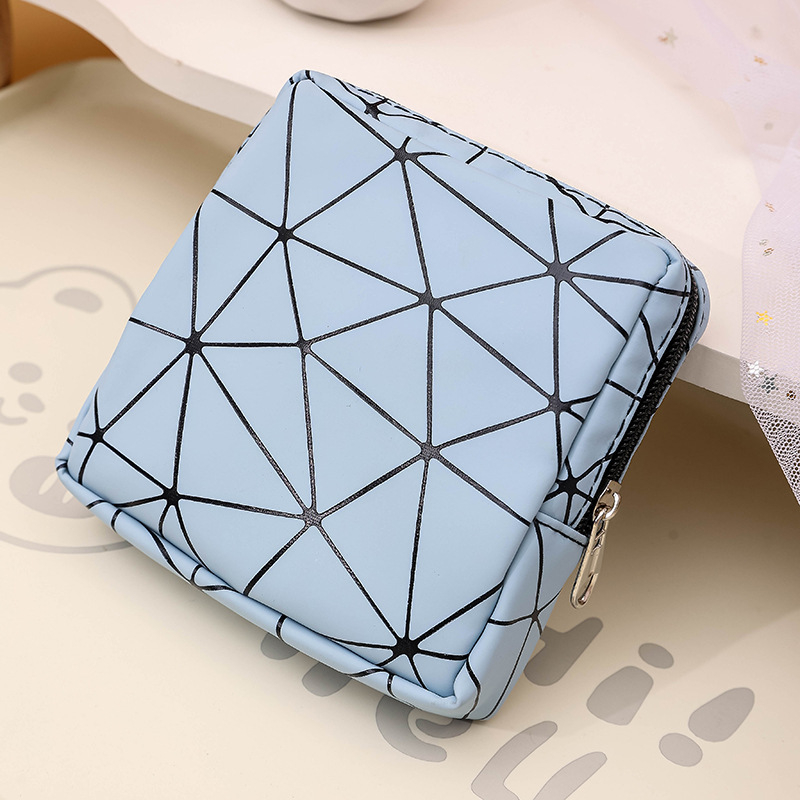 Női higiéniai betét tároló táska, kocka alakú, PU anyagú, vízálló, utazáshoz, multifunkcionális