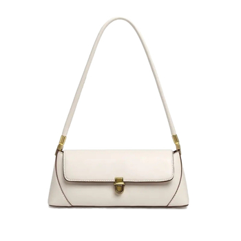 PU чанта за рамо, хоризонтална квадратна форма, капак за затваряне, вътрешен джоб с цип, мека конструкция, една презрамка, урбан стил за ежедневна употреба