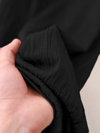 Дамски ежедневни панталони с широки крачоли, ластична талия, Chenille плат, лека тъкан, летен модел 2025