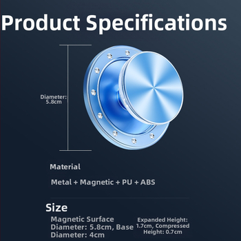 Ленива телескопична универсална магнитна скоба за MagSafe | пластмасова конструкция | налична частна марка