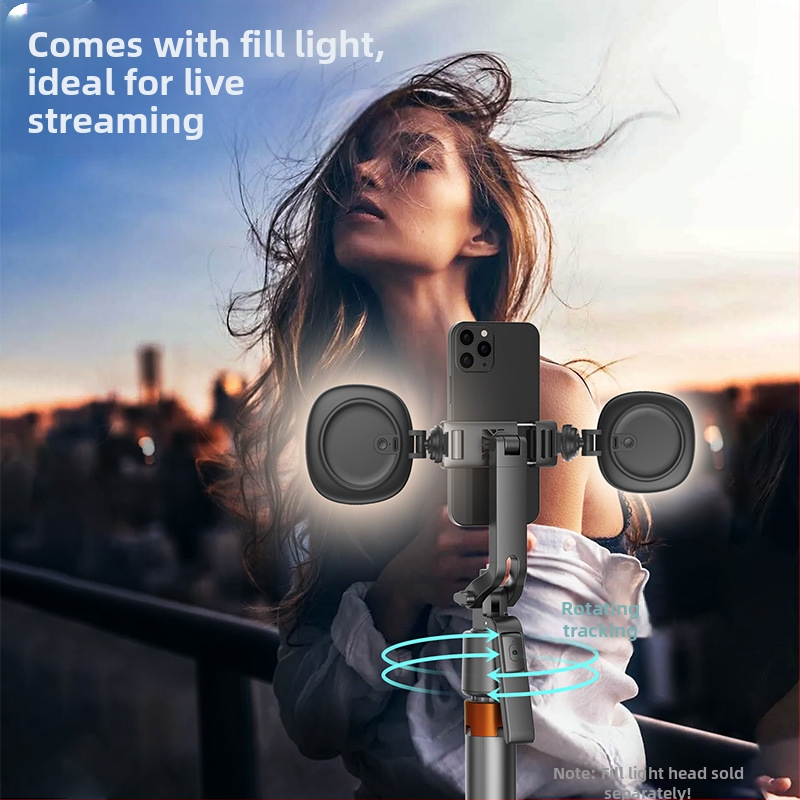 Γκίμπαλ για κινητό με AI αυτοματοποιημένη παρακολούθηση, 360° περιστροφή και κλίση, 220 g, σταθεροποιητής για vlog εσωτερικού/εξωτερικού χώρου