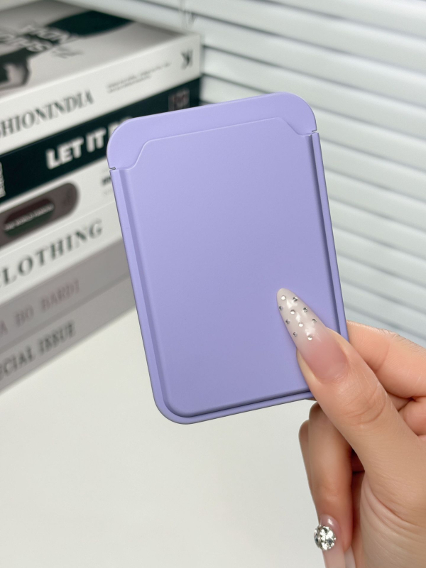 Husa de telefon cu inel magnetic și suport pentru două carduri pentru încărcare wireless - capac spate PC, turnare prin injecție