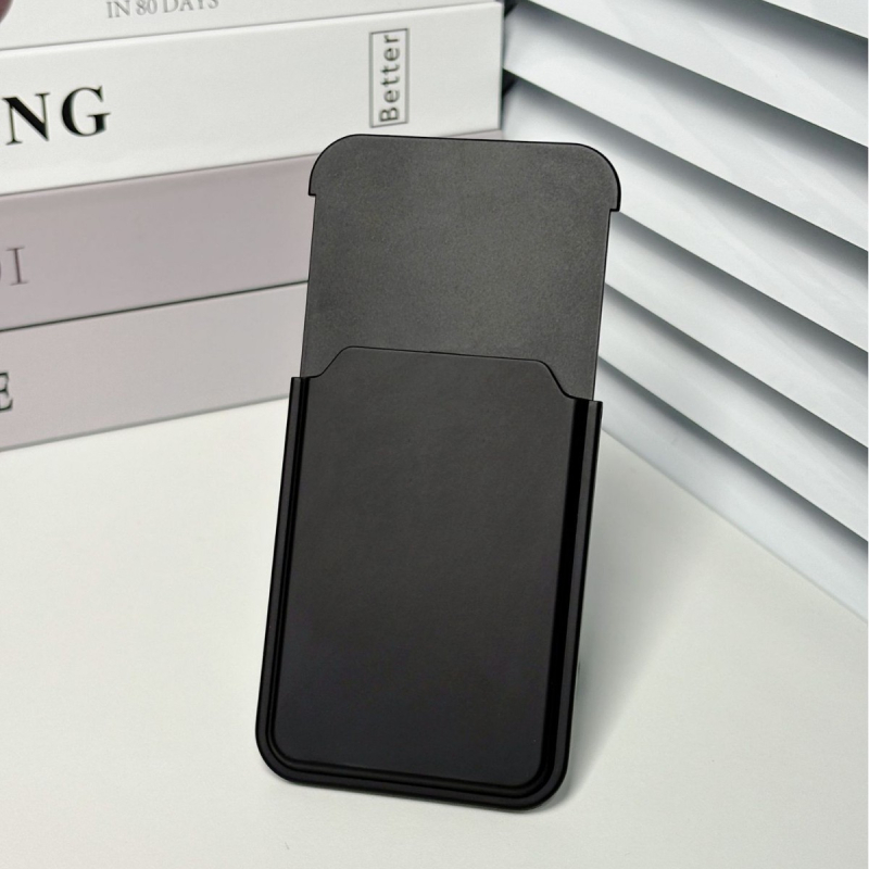 Husa de telefon cu inel magnetic și suport pentru două carduri pentru încărcare wireless - capac spate PC, turnare prin injecție