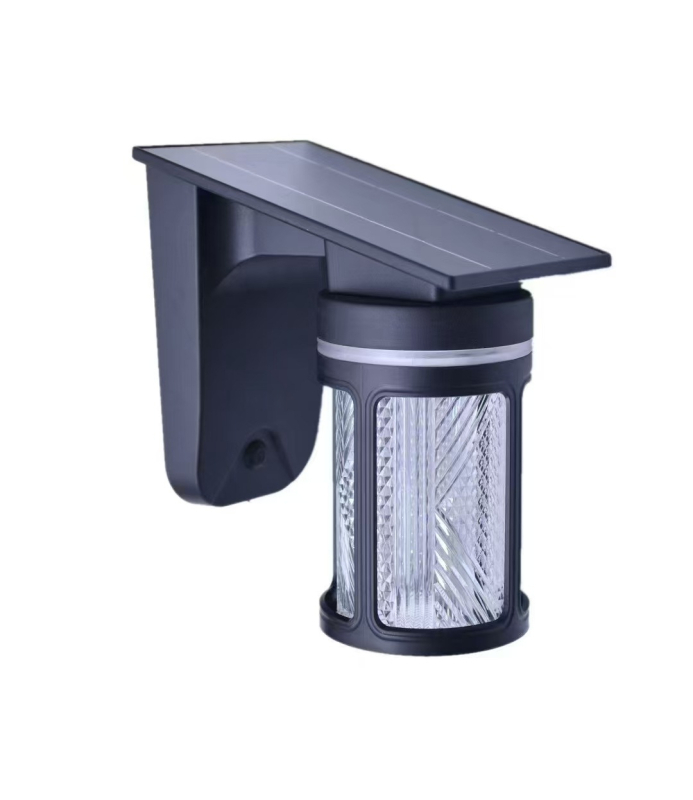 Solárna guľová vonkajšia nástenná lampa IP65, LED zdroj, 2,7W, 6V, prevádzka 6–12 hodín