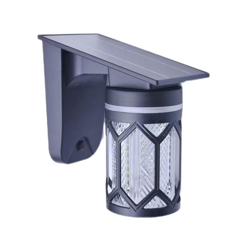 Solárna guľová vonkajšia nástenná lampa IP65, LED zdroj, 2,7W, 6V, prevádzka 6–12 hodín