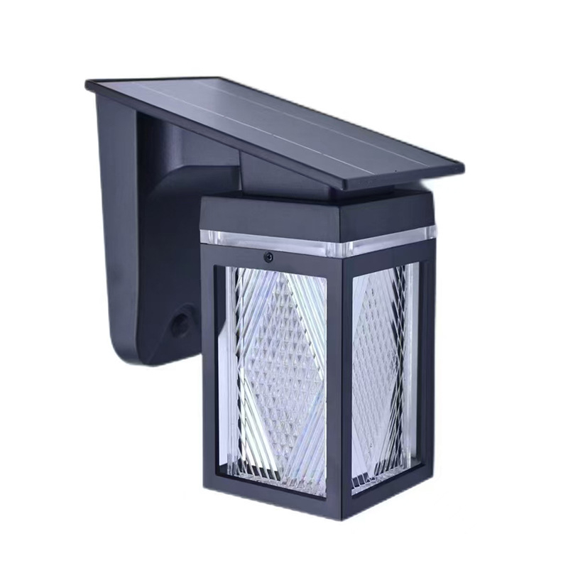 Solárna guľová vonkajšia nástenná lampa IP65, LED zdroj, 2,7W, 6V, prevádzka 6–12 hodín