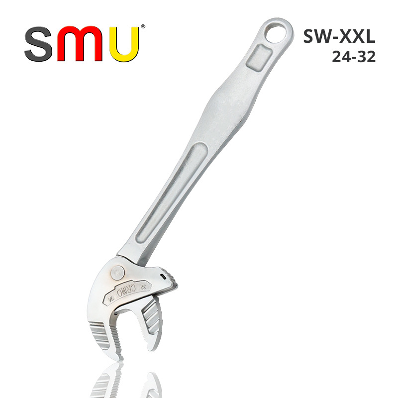 SMU nastaviteľný kľúč s veľkým otvorom, chróm-molybdénová oceľ, elektroplátovaný matný povrch, hmotnosť 53–729 g