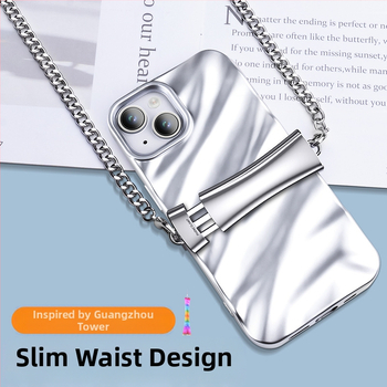 Ланярд за мобилен телефон с метална лента, регулируема метална катарама, електроплакиран завършек, унисекс