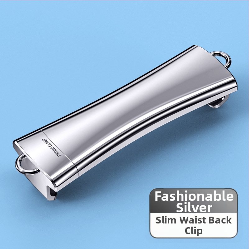 Lanyard na mobil s kovovým pásom, nastaviteľná kovová spona, elektroplatovaný povrch, unisex