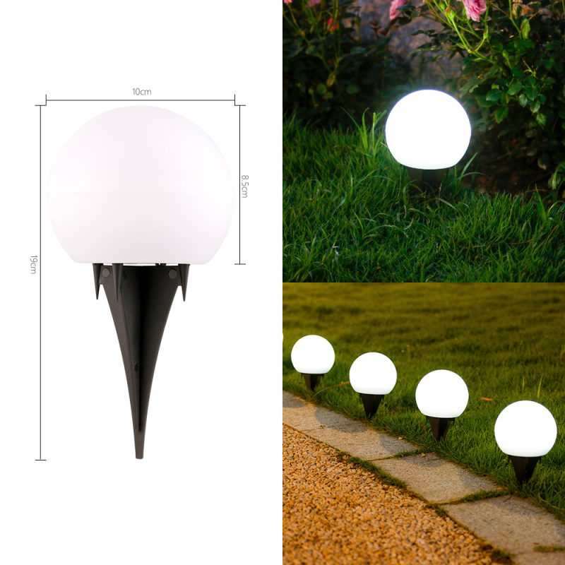 Solarna sfera svjetiljka za vanjsku upotrebu – LED, 5W, trajanje rada 6–12 sati, otporna na kišu, ručni prekidač